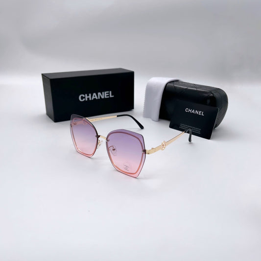نظارة شمسية شانيل – لون زهري 😎🌸