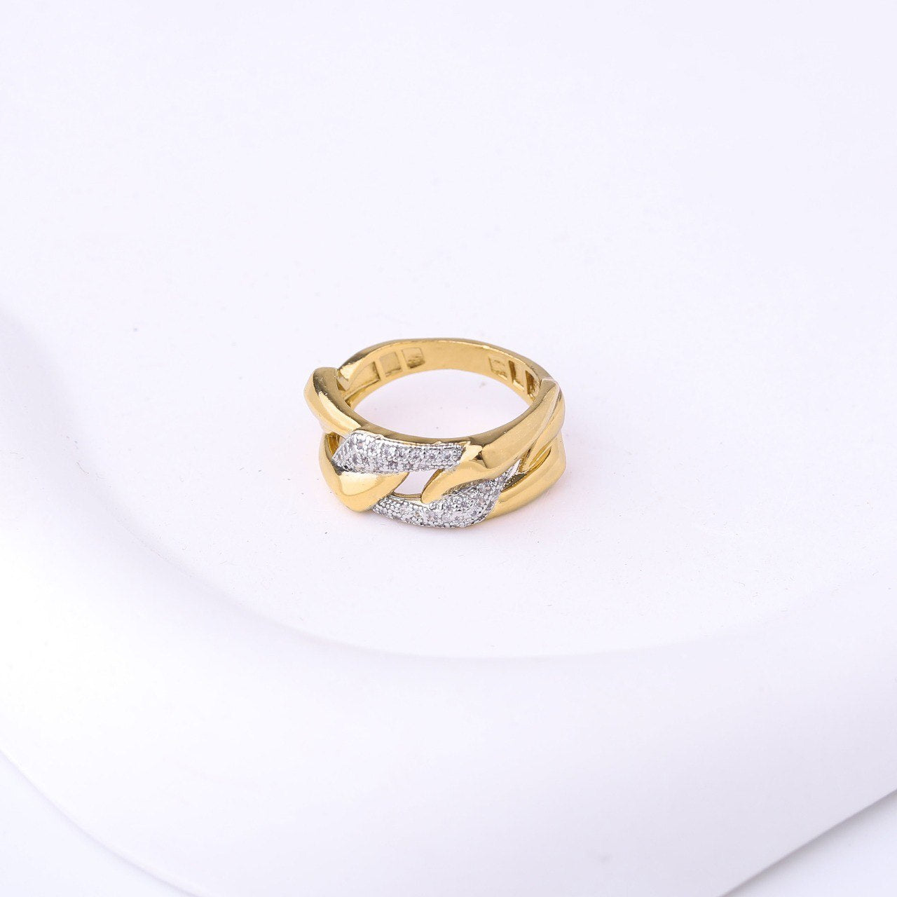 ✨ طقم لازوردي – 4 قطع ذهبي بزركون فضي ✨